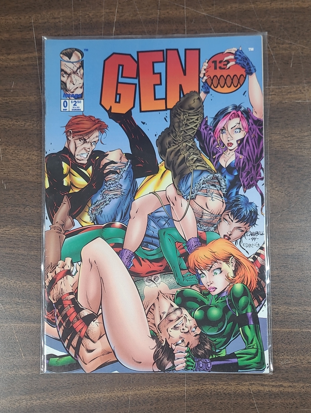 GEN 13 Comic Book #0 September - Bright Color Cover